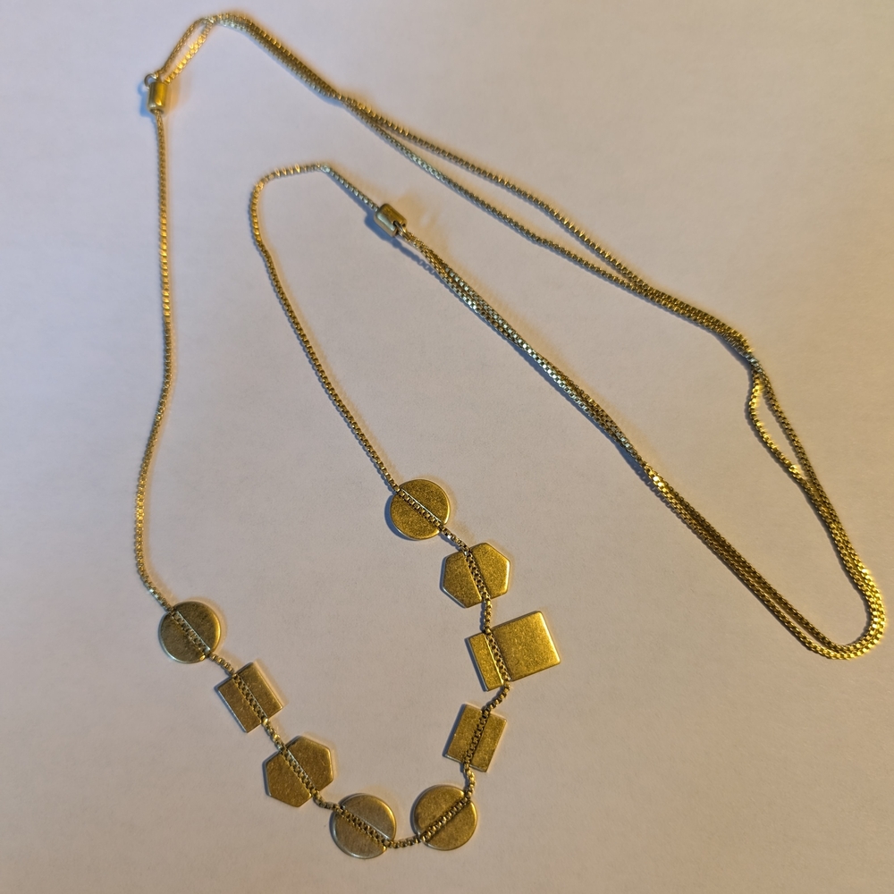 Madewell Geometric Gold Necklace